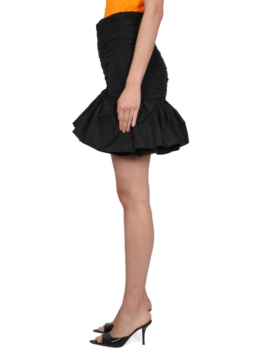 Black Textured Mini Skirt 3