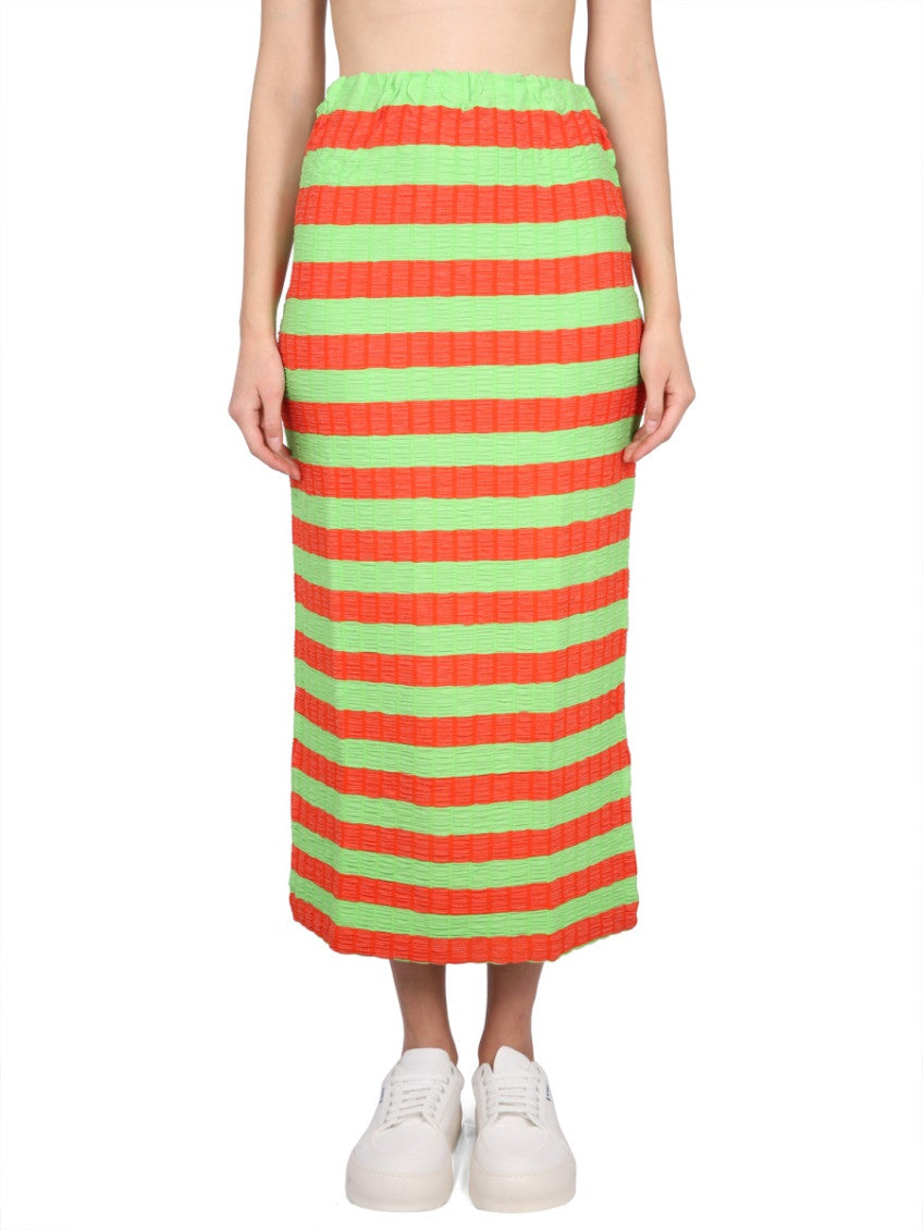 Multicolor Stripes Midi Skirt 1