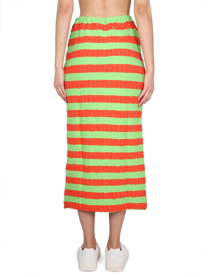 Multicolor Stripes Midi Skirt 2