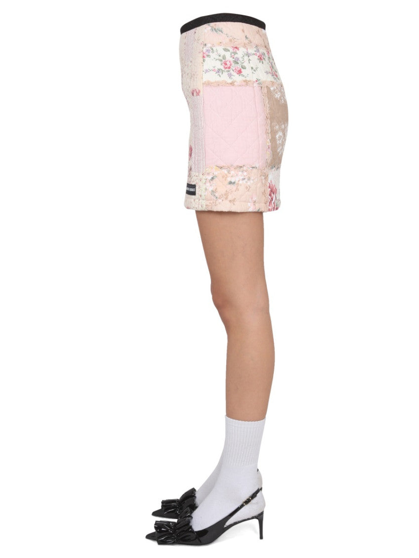 Multicolor Patchwork Mini Skirt 3