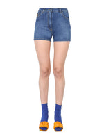 Blue Solid Shorts 1