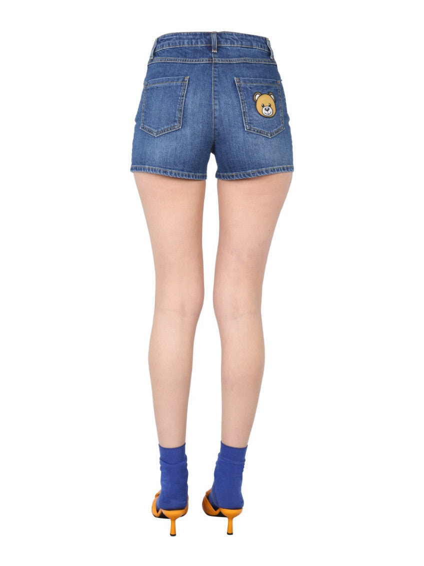 Blue Solid Shorts 2