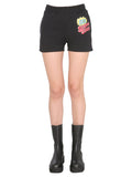 Black Graphic Shorts 1
