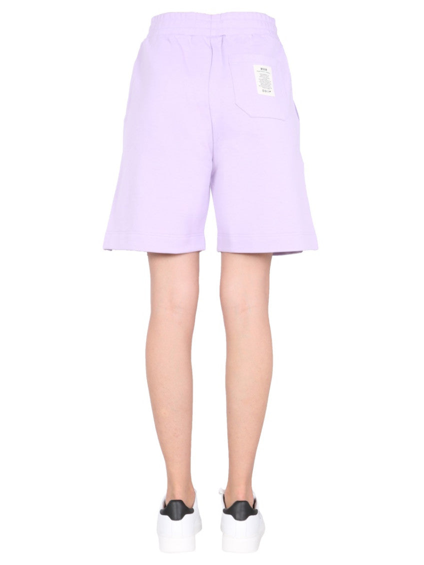 Purple Solid Shorts 2