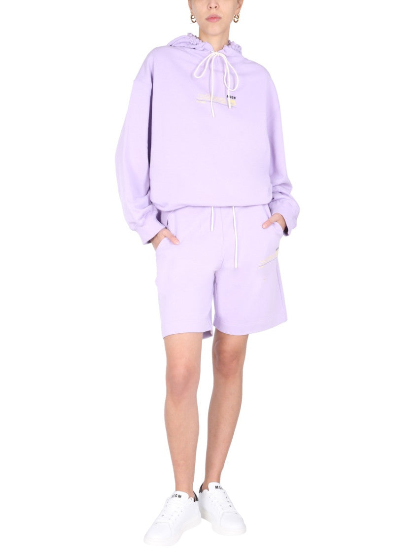 Purple Solid Shorts 4