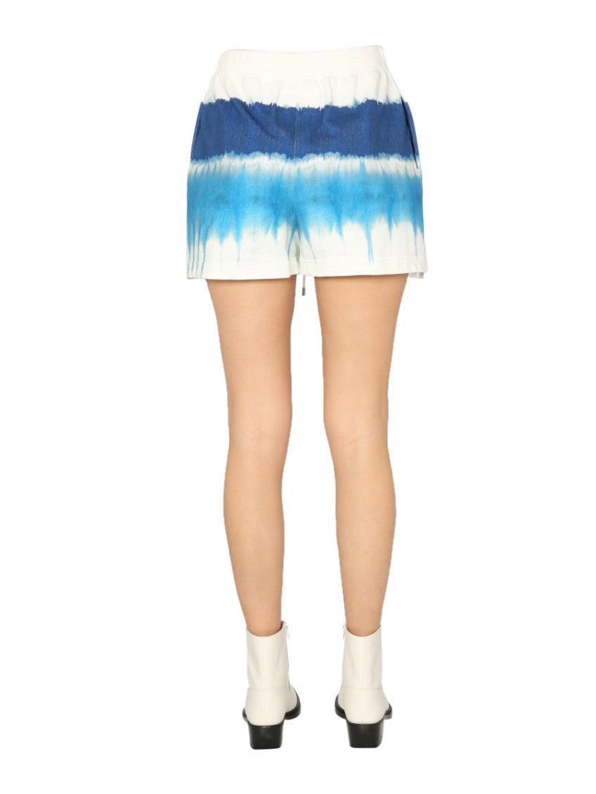 White Tie-Dye Shorts 2