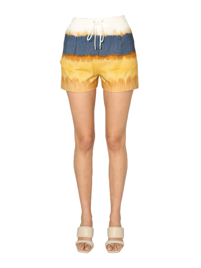 Yellow Tie-Dye Shorts 1
