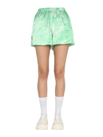 Green Abstract Shorts 1