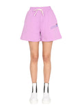 Pink Graphic Shorts 1