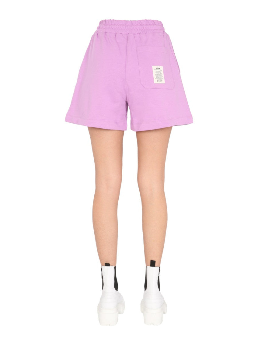 Pink Graphic Shorts 2