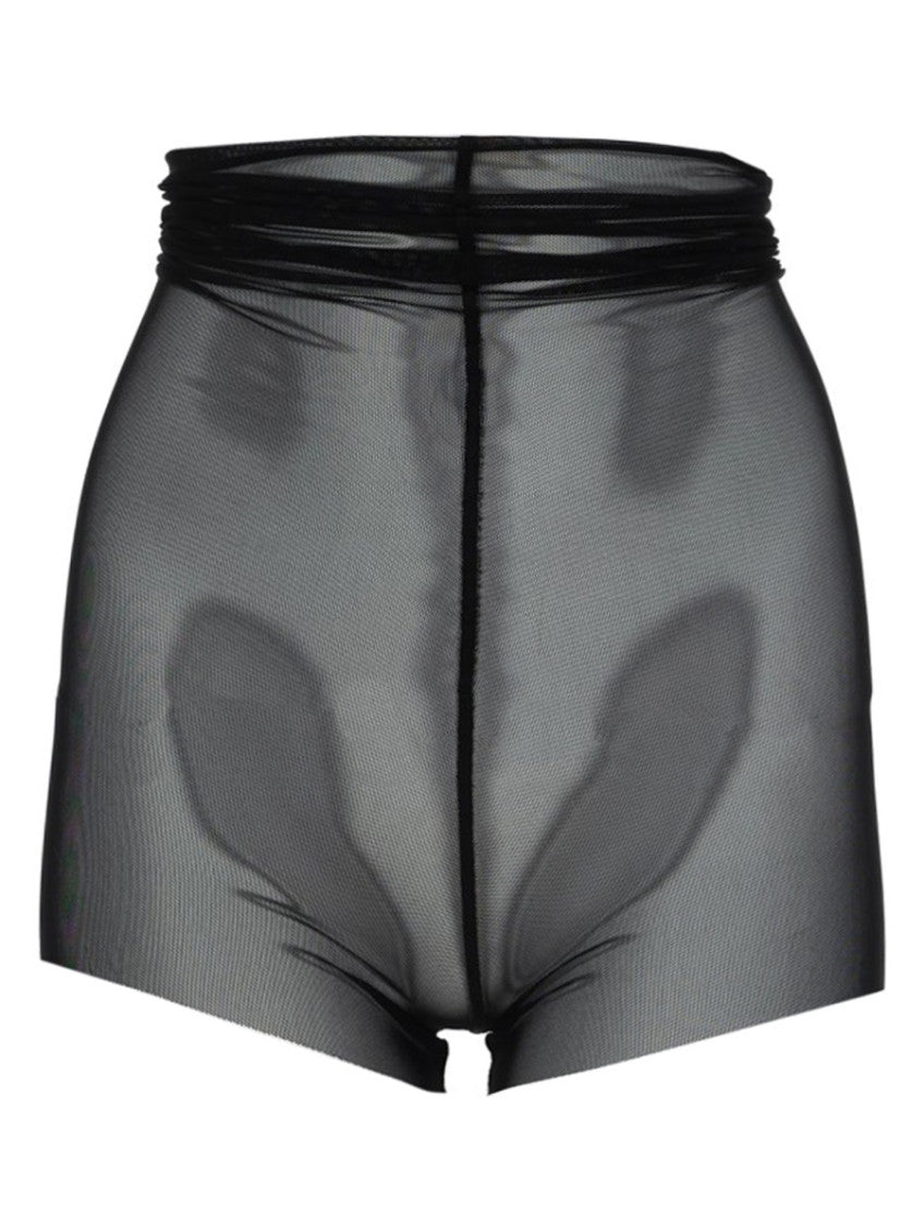 Black Polyamide Transparent Activewear 1
