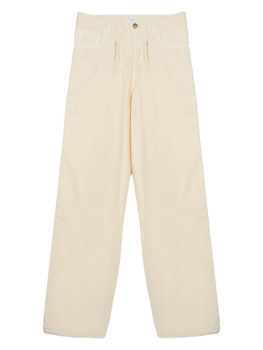Beige Relaxed High Rise Jeans 1