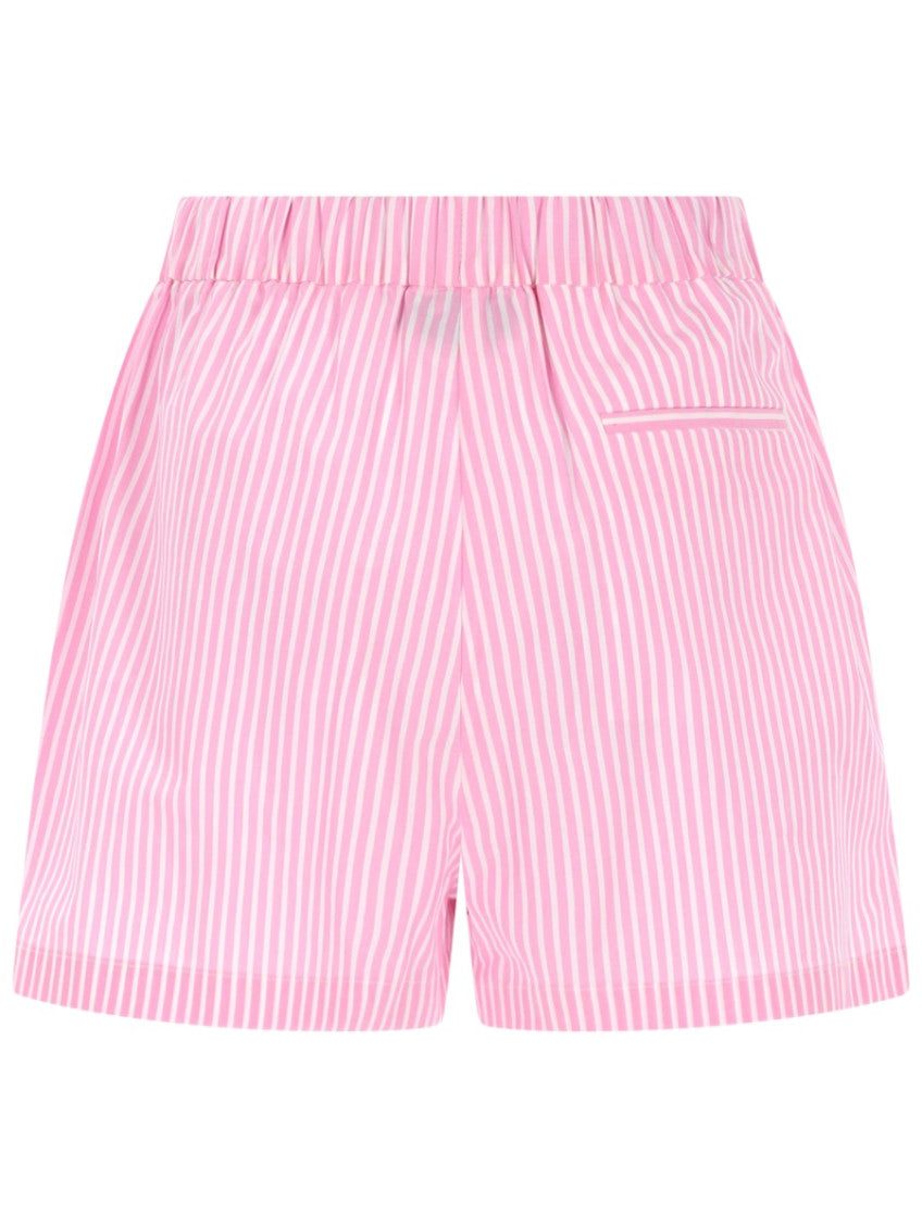 Pink Cotton Stripes Shorts 2