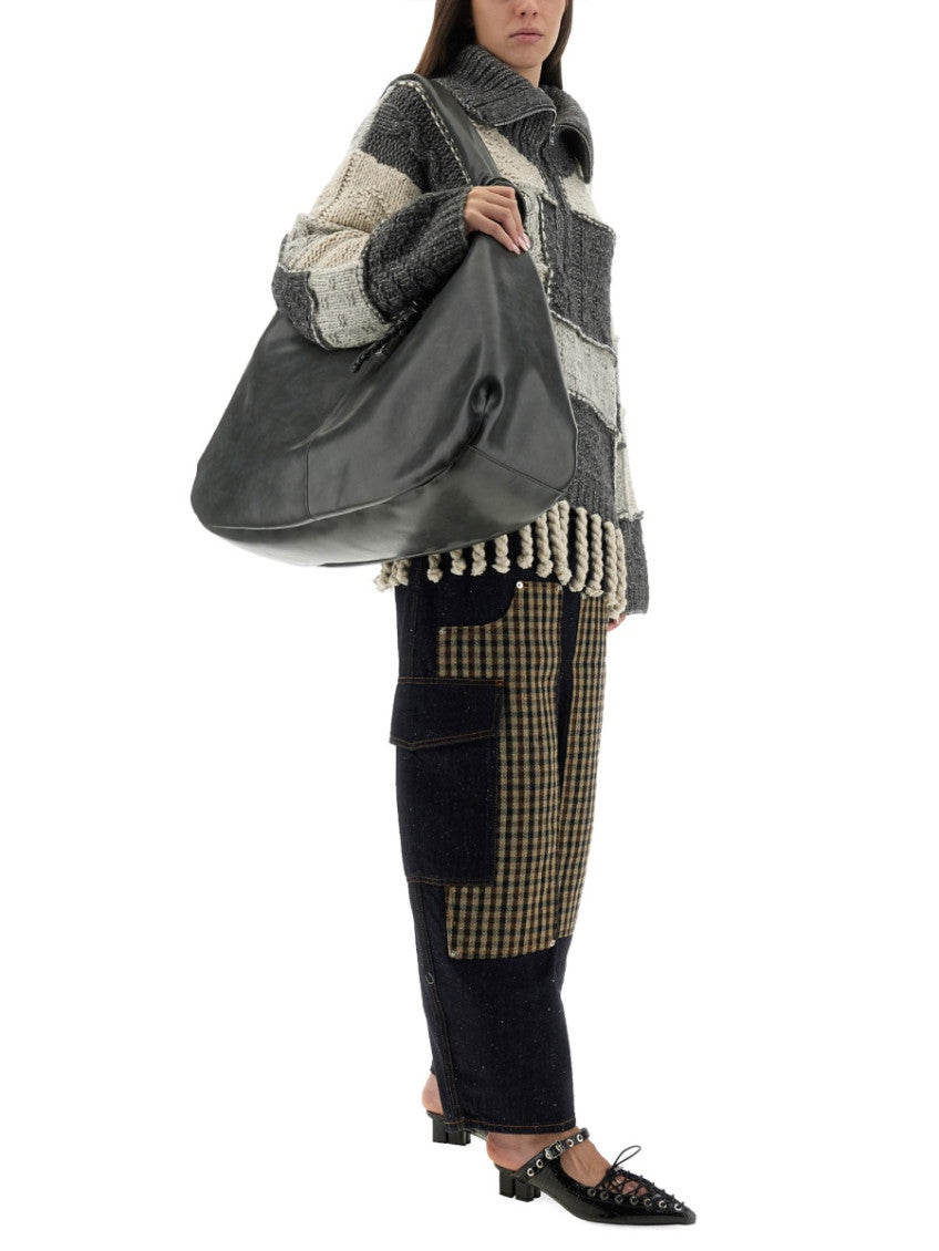 Multicolor Patchwork Shirt Collar Sweater 4