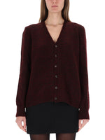 Brown Knitted V Neck Cardigan 1