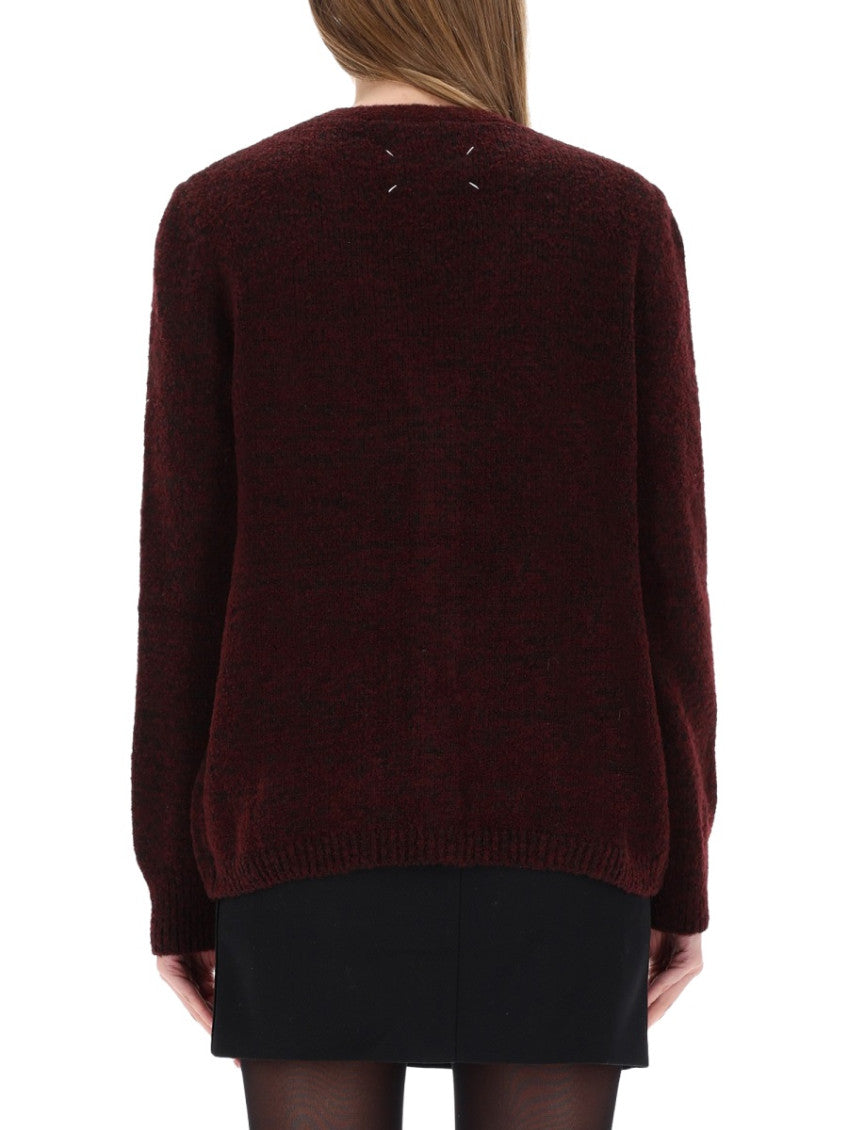 Brown Knitted V Neck Cardigan 2