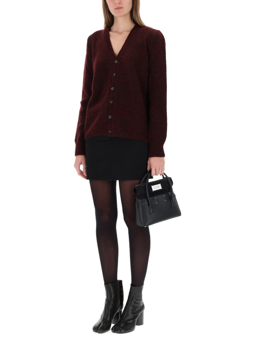 Brown Knitted V Neck Cardigan 5