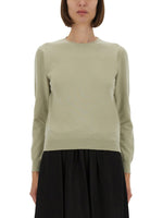 Green Solid Crew Neck Sweater 1