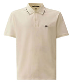 Beige Logo Shirt Collar Polo 1