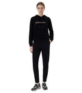 Black Cotton Logo Activewear 1