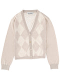 Multicolor Checks V Neck Cardigan 1