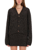 Multicolor Knitted V Neck Cardigan 1