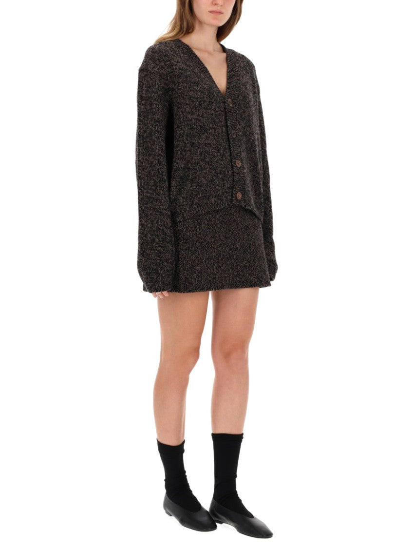 Multicolor Knitted V Neck Cardigan 4