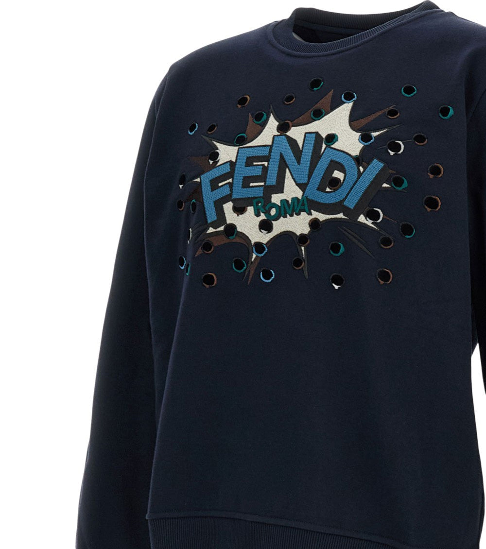 Dark Blue Logo Sweatshirt 3