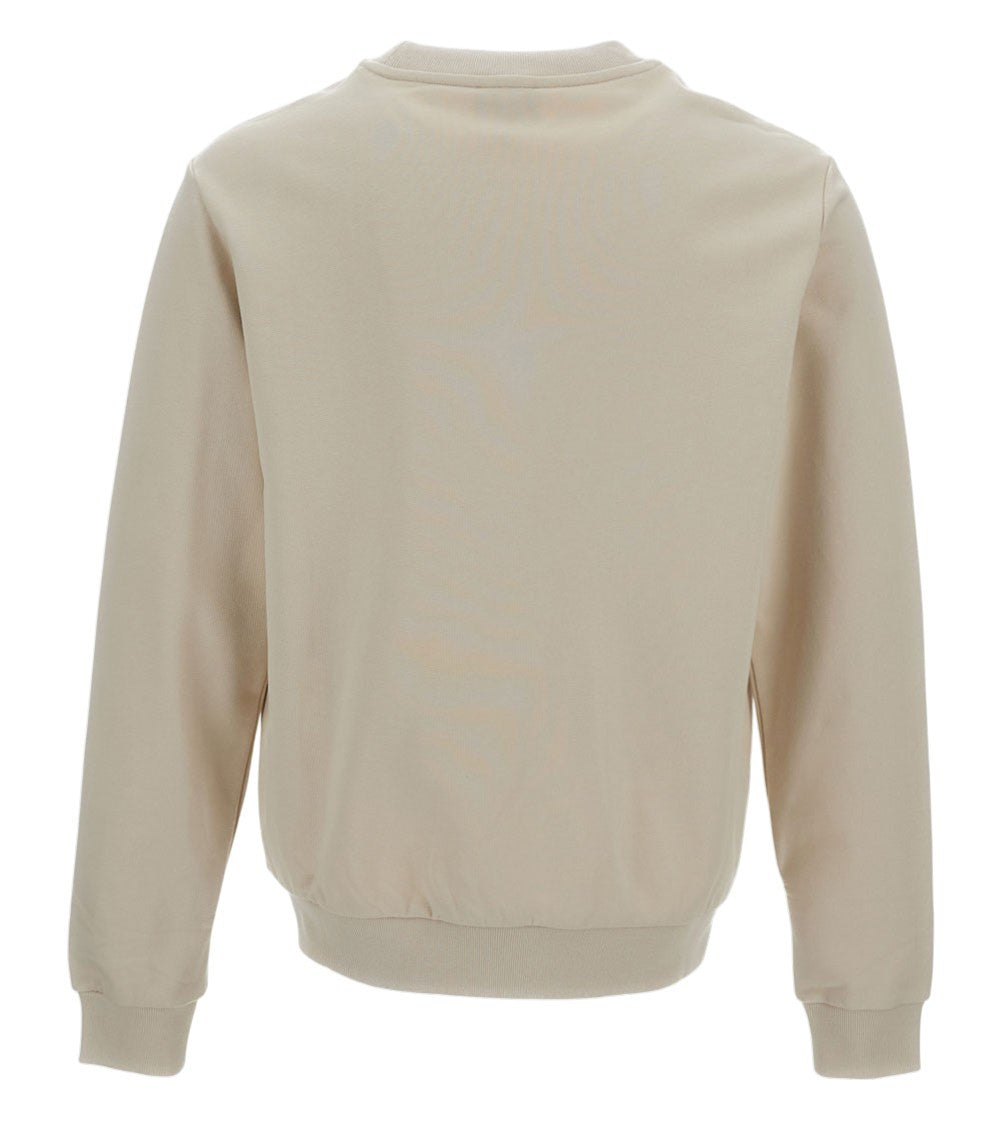 Beige Crew Neck Sweatshirt 2