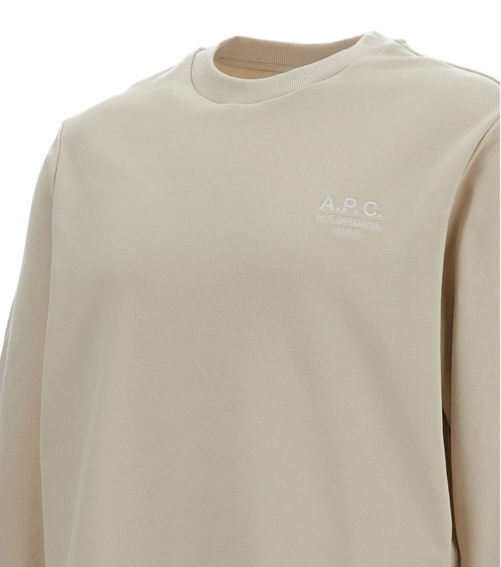 Beige Crew Neck Sweatshirt 3