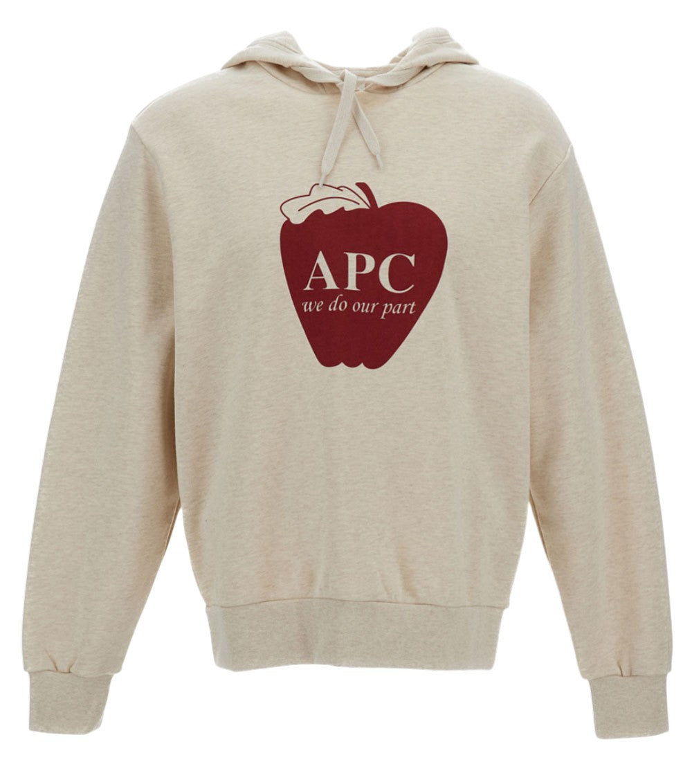 Beige Hood Sweatshirt 1