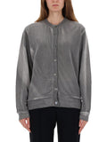 Grey Solid Crew Neck Sweater 1