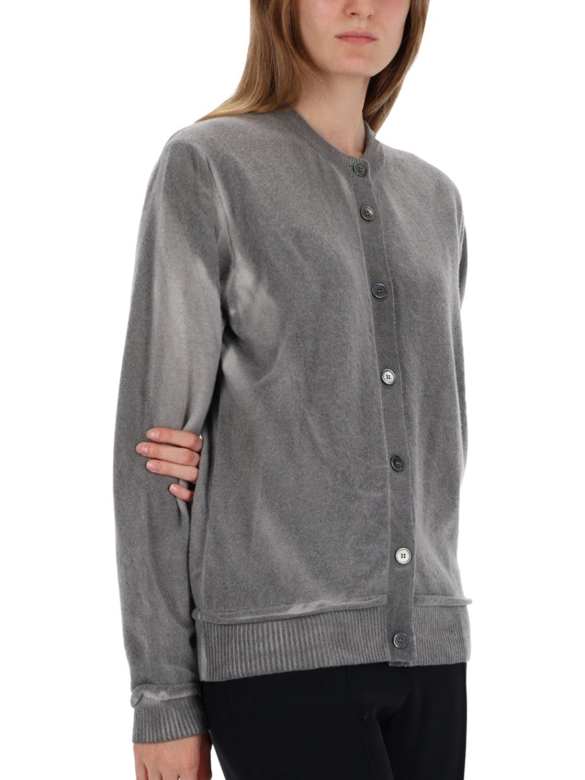 Grey Solid Crew Neck Sweater 3
