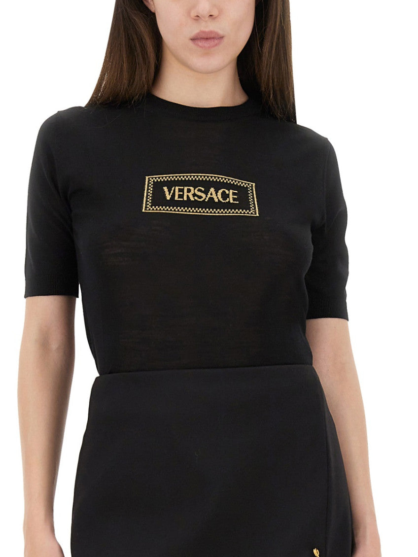 Black Logo Crew Neck Sweater 3