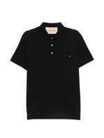 Black Solid Shirt Collar Polo 1