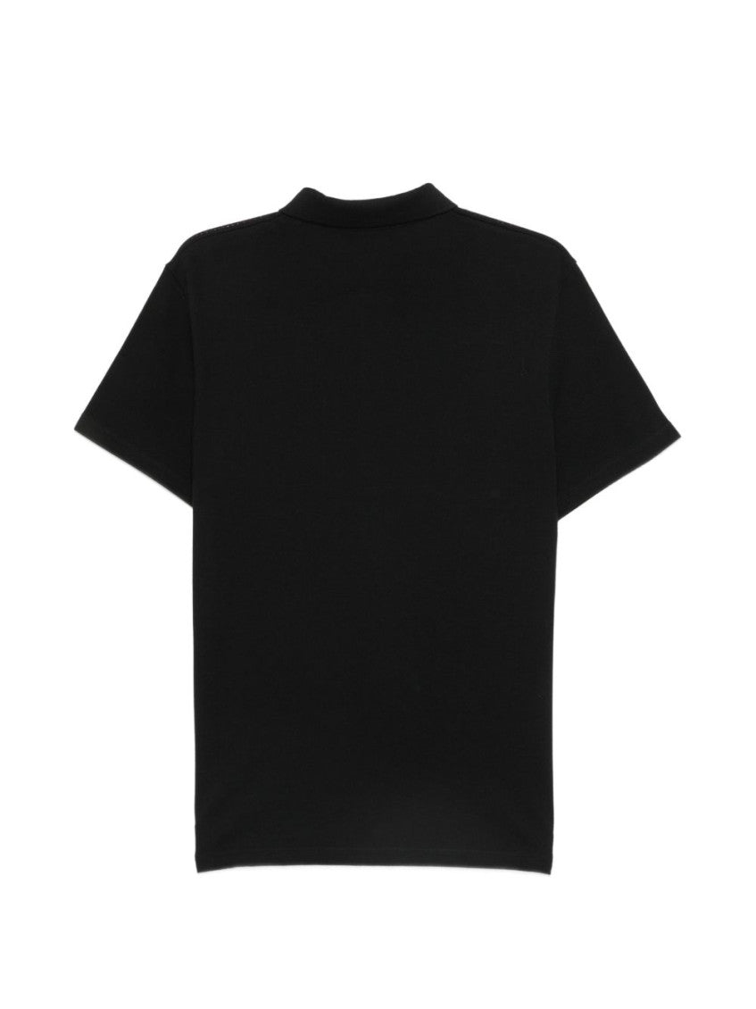 Black Solid Shirt Collar Polo 2