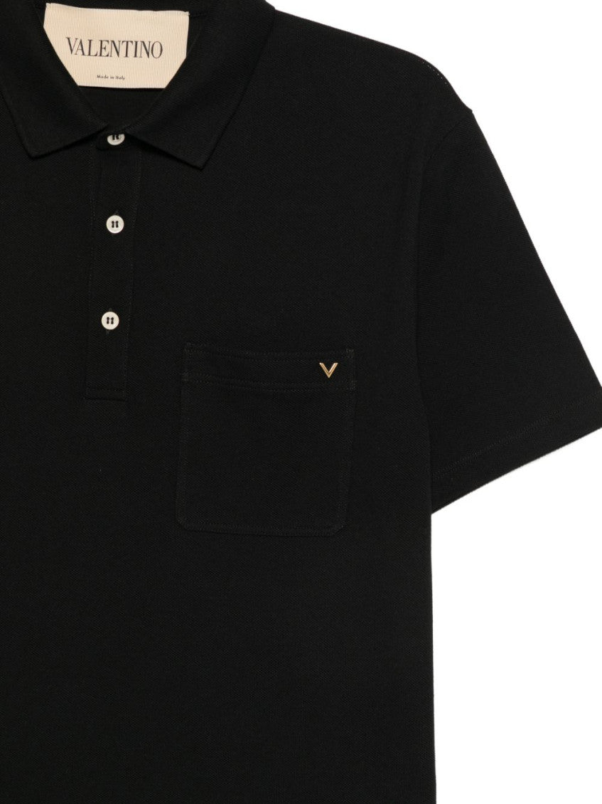 Black Solid Shirt Collar Polo 3