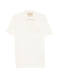 Off White Solid Shirt Collar Polo 1