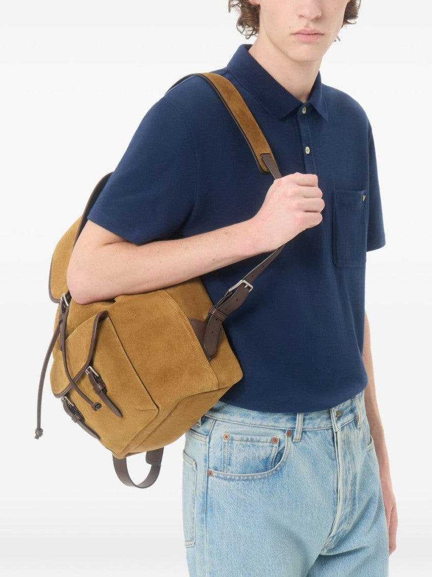 Blue Solid Shirt Collar Polo 3
