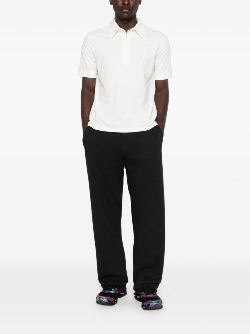 White Logo Shirt Collar Polo 2