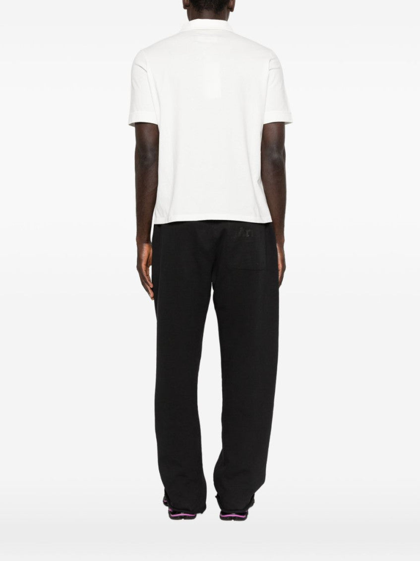 White Logo Shirt Collar Polo 3
