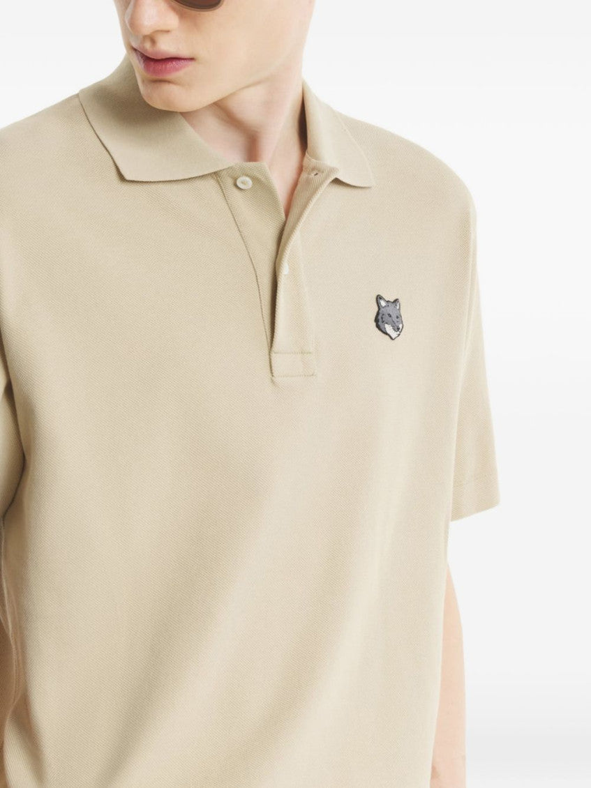 Beige Solid Shirt Collar Polo 5