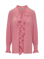 Pink Band Collar Top 1