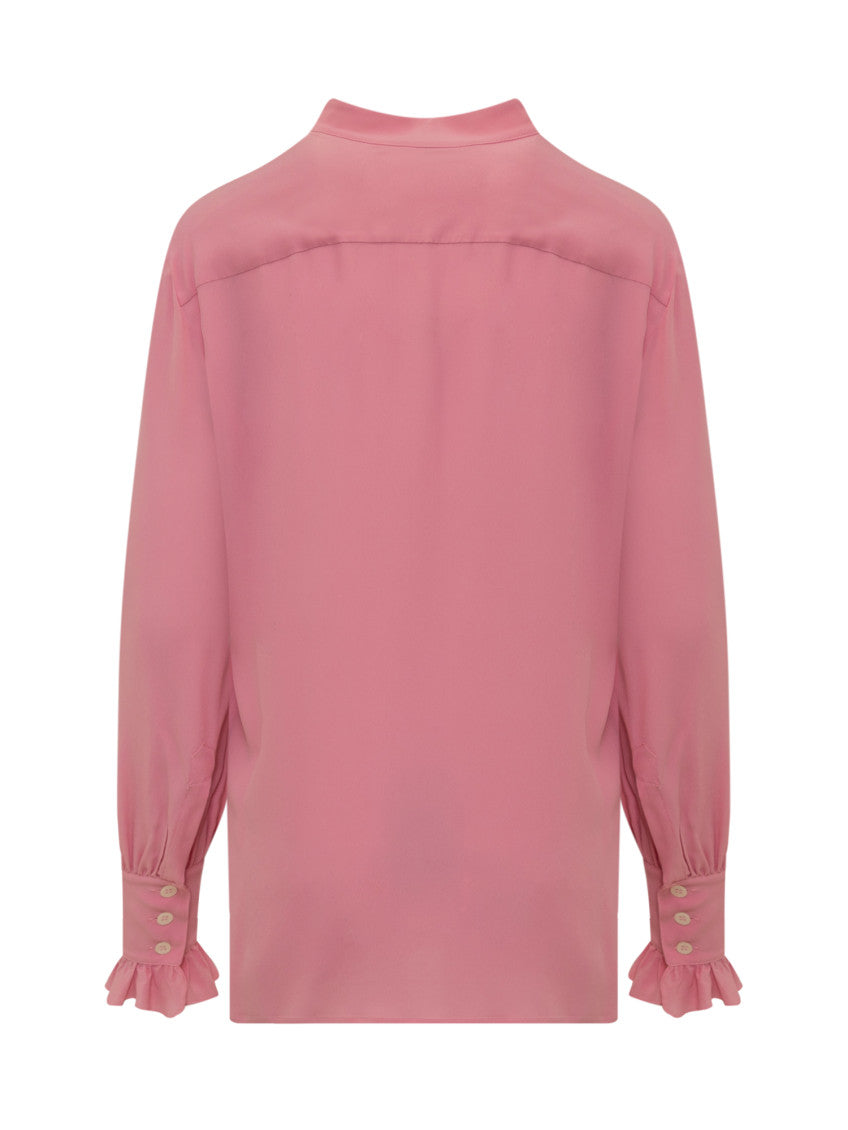 Pink Band Collar Top 2