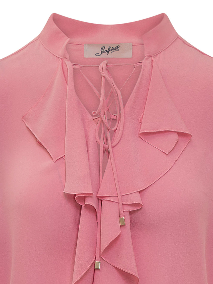 Pink Band Collar Top 4