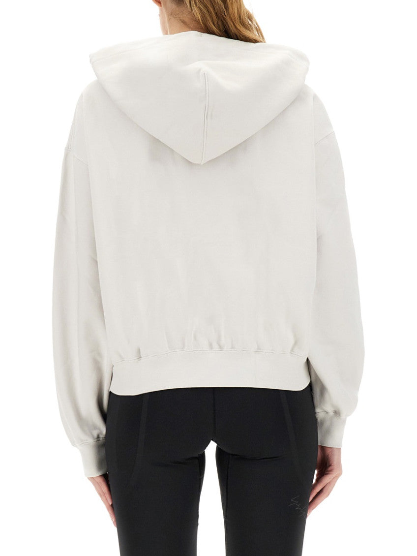 White Logo Hood Sweater 2