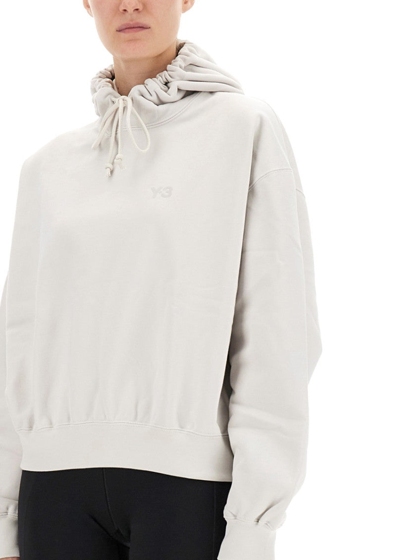 White Logo Hood Sweater 3