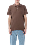 Brown Solid Shirt Collar Polo 1