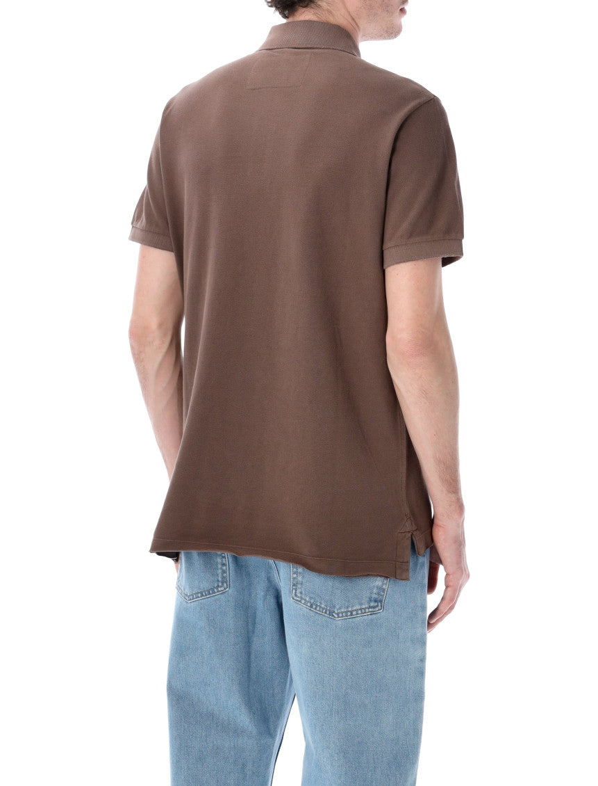 Brown Solid Shirt Collar Polo 2
