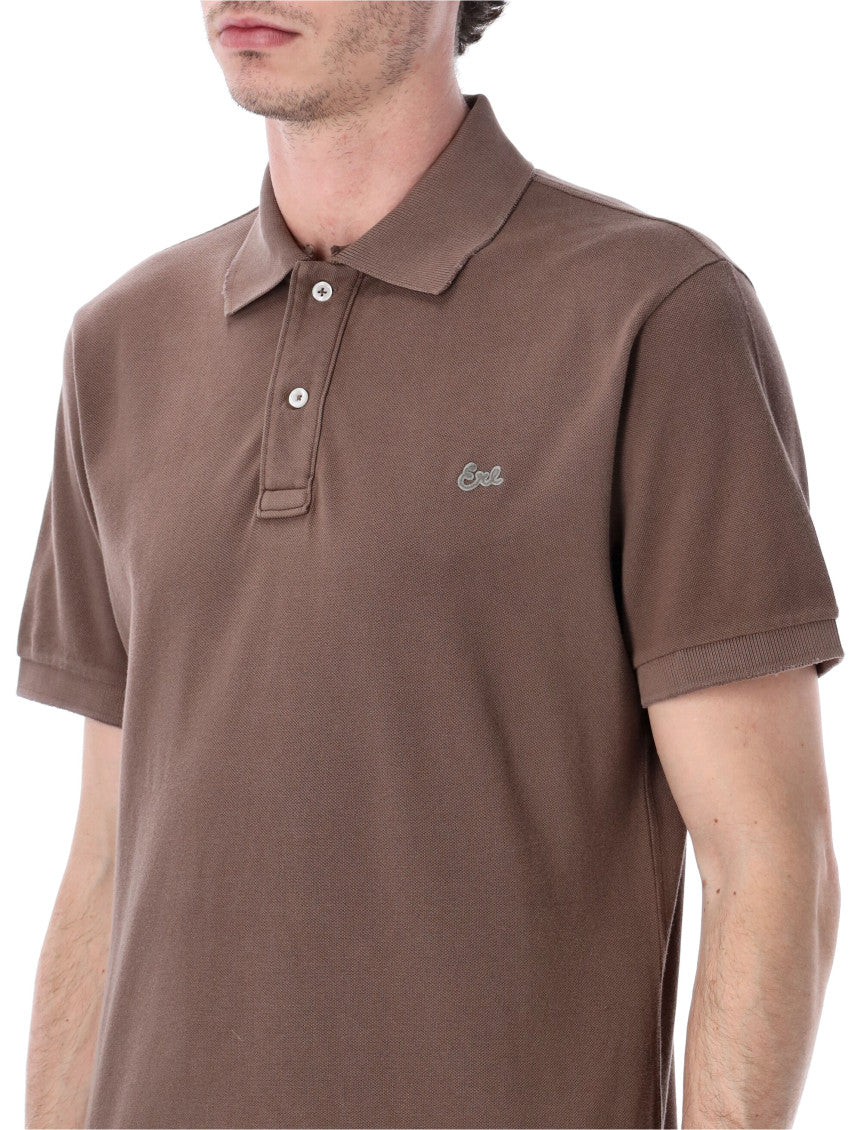 Brown Solid Shirt Collar Polo 3